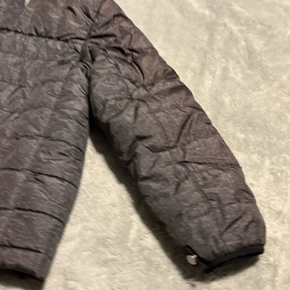 Gerry boys S 7-8 coat gray/black Quilted Winter Jacket zip high neck soft shell